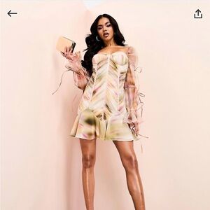 ASOS Pink Ruched Sweetheart Sundress